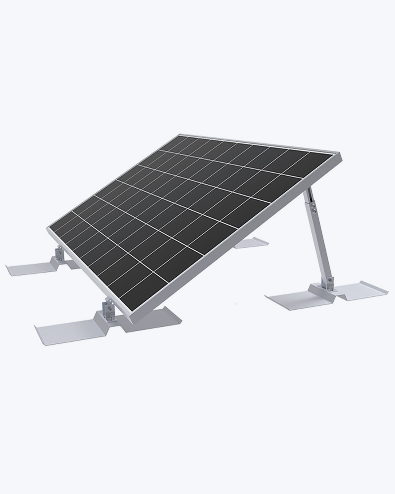 Optional enjoy solar ballast plate mounting system for flat-roof installation
