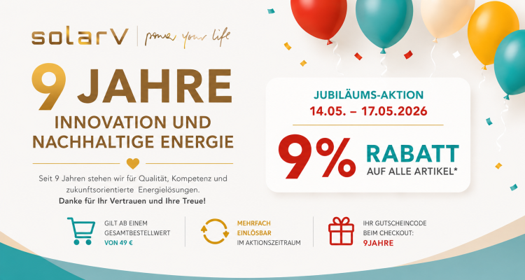 9 Jahre SolarV GmbH &ndash; Gemeinsam die Zukunft mit Solarenergie gestalten - 9 Jahre SolarV GmbH &ndash; Gemeinsam die Zukunft mit Solarenergie gestalten