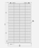 enjoy solar &reg; ETFE Marine semi-flexible solar panel 182mm PERC Cells, 200W /24V