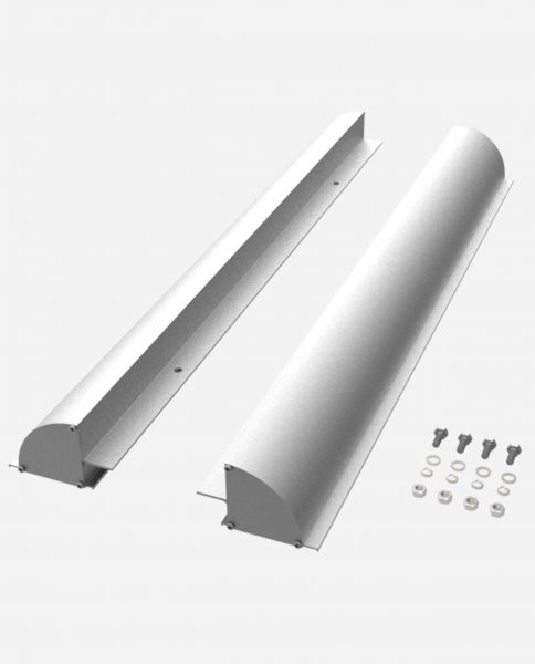 enjoysolar&reg; aluminum solar panel bracket connection 550mm Silver for caravans