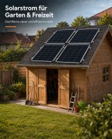 enjoy solar® Monocrystalline Solar Panel with TOPCon Technology, 200W 12V