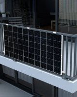enjoy solarr® aluminum PV-mounting for balcony power plant (vertical)