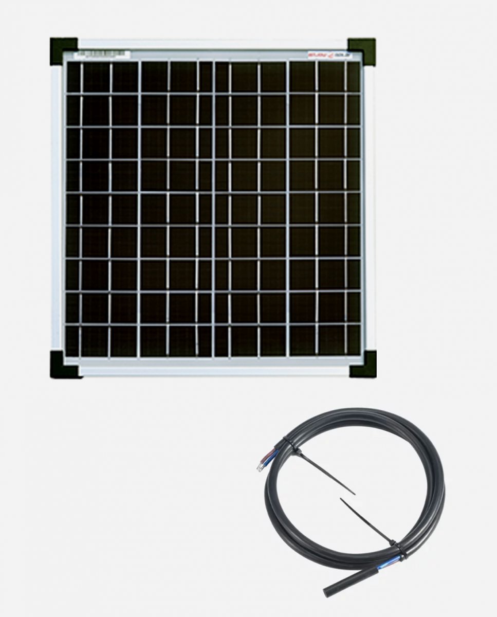 enjoysolar® Monokristallines Solarmodul 20W 12V + 2-adriges Solarkabe,  31,95 €