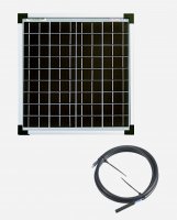 enjoysolar® Monocrystalline Solar panel 20W 12V+ 2-core solar cable 1m*1mm²