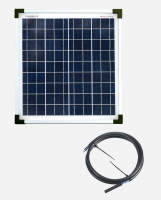 enjoysolar® Polycrystalline Solar panel 20W 12V+2 core solar cable 1m*1mm²