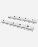 enjoysolar&reg; ABS Solarmodul Haltespoiler Halterung 550mm 680mm, Wei&szlig;/Schwarz
