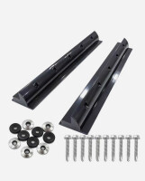 enjoysolar&reg; ABS Solarmodul Haltespoiler Halterung 550mm 680mm, Wei&szlig;/Schwarz