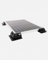 enjoysolar® ABS Solar panel corner brackets - Set of 4, white/black