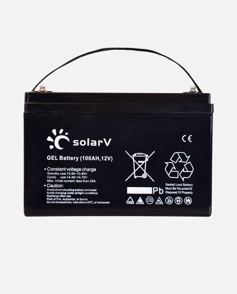 solarV® GEL Batterie 100Ah 12V - (0% Mwst)