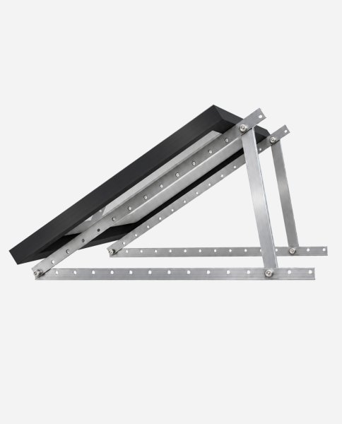 enjoy solar® Dreiecke Aluminium -verstellbare Halterung Neigungswinkel 20° -60° für Solarpanel bis 68cm breit ( inkl.  Schrauben und Muttern) - (0% Mwst)