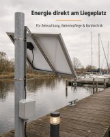 enjoy solar® Alu Masthalterung für Einzelpanel 100-670mm inkl.aller Schrauben und Muttern - (0% Mwst)