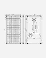 enjoy solar®PERC Monokristallines Solarmodul 100W 12V