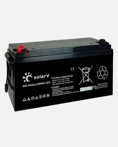 solarV® GEL Batterie 200Ah 12V - (0% Mwst)