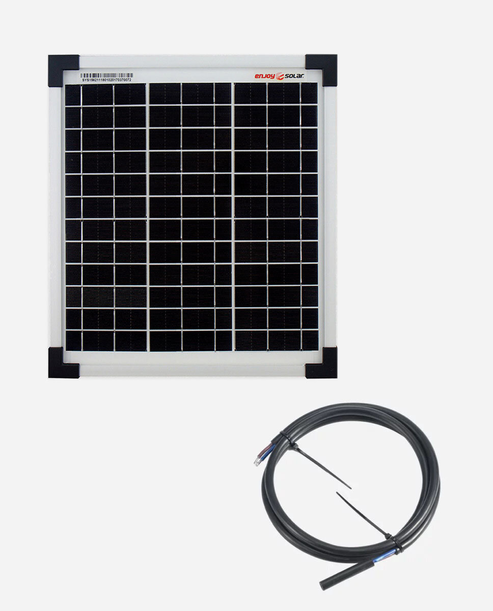 Produktbild von Solarkontor SK10MONO 10W Solarmodul – Monokristallin, 12V, Mit MC-Steckern, Für Autarke Anwendungen, 25 Jahre Leistungsgarantie