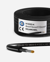 enjoy solar&reg;100Meter Ring Solarkabel PLUS 4mm&sup2; in schwarz