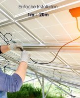 enjoysolar&reg; Profi Solarkabel 4mm&sup2; mit Solarsteckern f&uuml;r Solarpanel und Laderegler