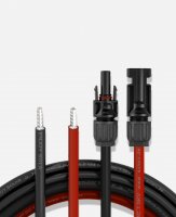 enjoysolar&reg; Profi Solarkabel 4mm&sup2; mit Solarsteckern f&uuml;r Solarpanel und Laderegler