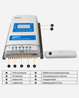 EPEVER&reg;XTRA N  G3 MPPT Solar Laderegler, 30A 12/24/36/48V 150V