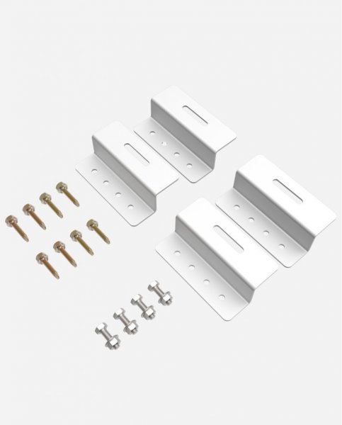 enjoysolar&reg; 4 pieces aluminum solar modules Z-Bracket mounting kits