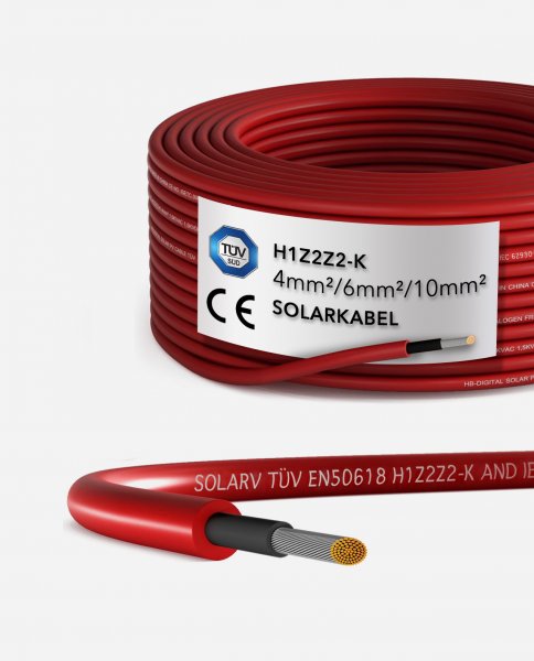 enjoy solar&reg; Solar cable PLUS 10mm&sup2; in red