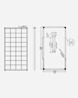 enjoysolar&reg; Monocrystalline Solar panel 150W 12V