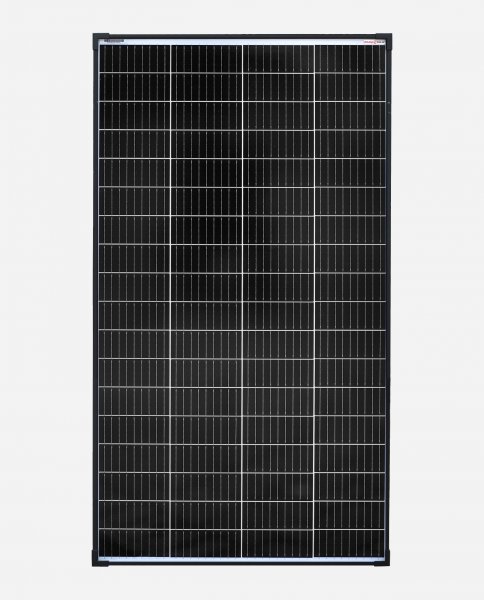 enjoysolar® Monokristallines Solarmodul 150W 12V (Schwarze Rahmen)