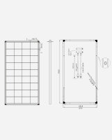 enjoysolar&reg; PERC Monocrystalline Solar panel 150W 12V (Black Frame)