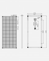 enjoysolar® Monocrystalline Solar panel 200W 12V (Black Frame)