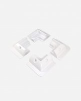 enjoysolar® ABS Solar panel corner brackets - Set of 4, white