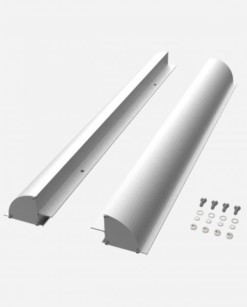 enjoysolar® Aluminium Solarmodul Halterung Verbindung 550mm Silber für Wohnmobil