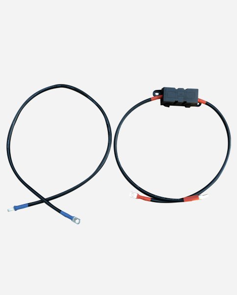 enjoy solar® 16mm² 1m Batteriekabel mit Hochlastsicherungshalter, Laderegler zur Batterie (40A - 60A)