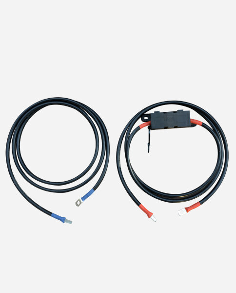 enjoy solar® 25mm² 2m Batteriekabel mit Hochlastsicherungshalter, Laderegler zur Batterie (ab 80A)