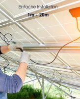 enjoy solar&reg; Profi-Verbindungskabel mit Solar Stechern 4mm&sup2; - 1m