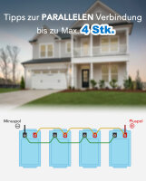 EPEVER&reg; Lithium Batterie LiFePO4 Batterien 12,8V 100Ah &ndash; integrierte BMS, Selbstheizung unter 0&deg;C, A-Klasse LiFePO4-Zellen