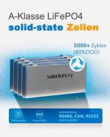 EPEVER&reg; Lithium Batterie LiFePO4 Batterien 51,2 V 106 Ah &ndash; BMS integriert, A-Klasse LiFePO4 Halbfestk&ouml;rper-Lithiumbatterie, Wand-Montage (LED)