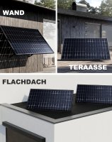 Balcony PV Anlage 800W_APsystems® EZ1-M 800 + SKYWORTHr® 450W Solarpanel + 5m Cable  Betteri® to Schuko Socket