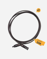 HISkon&reg; 6mm&sup2; extension cable MC4 to MC4 connector 3m