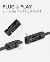 HISkon® 6mm² Verlängerungskabel MC4 auf MC4 Stecker 10m - (0% Mwst)