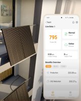 BKW Set _APsystems  EZ1-M 800W + Skyworth 450W*2  + senkrechte Balkon PV Halterung*2 - (0% MwSt)