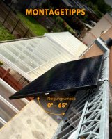 BKW Set _APsystems  EZ1-M 800W + Skyworth 450W*2  + verstellbare Balkon PV Halterung*2 - (0% MwSt)