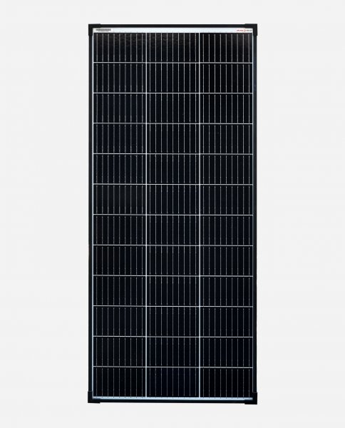 enjoysolar® Monokristallines Solarmodul 110W 12V (Schwarze Rahmen)