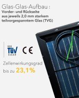 enjoy solar® Bifacial PERC Monocrystalline Solar Panel, 182mm Solar Cells, 150W 12V