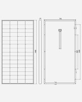 enjoy solar&reg; Monokristallines Solarpanel &ndash; HPBC-Technologie, 230W 12V 1540x770x30 mm