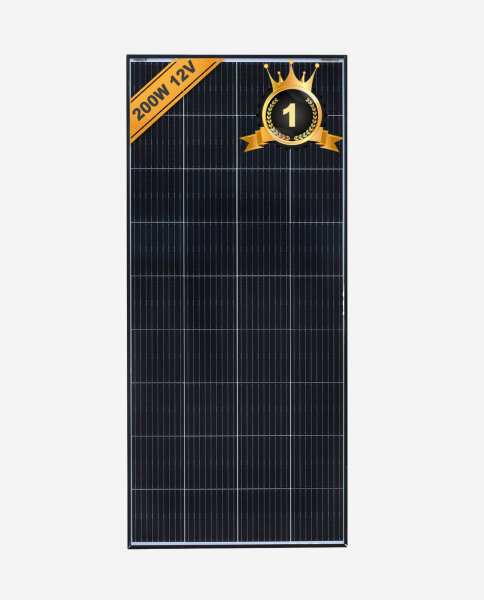 enjoy solar&reg; Monocrystalline Solar panel 200W 12V (Black Frame)