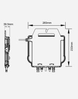 APsystems® Mikrowechselrichter EZ1D 1800W mit Betteri® Stecker inkl. integrierter WLAN & Bluetooth für Balkonkraftwerk - Sehr guter Zustand (0% MwSt)