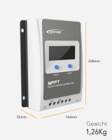 EPEVER®MPPT Laderegler Tracer 2210AN G3,20A, 12V/24VDC neue Version