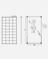 enjoysolar&reg; Monocrystalline Solar panel 150W 12V