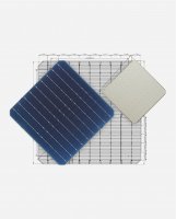 enjoy solar®PERC Monokristallines Solarmodul, 166mm*166mm , 9Busbars, 100W 12V (XL)