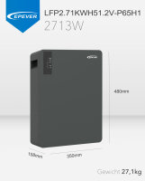 APsystems&reg; Balcony Power Station: EZHI hybrid microinverter with EPEVER&reg; LiFePO4 solar power storage system 2713Wh (Semi-Solid State Lithium Battery)