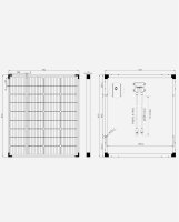 enjoy solar&reg;PERC Monocrystalline Solar Panel, 166mm*166mm, 9 Busbars, 100W 12V (XL) NEW